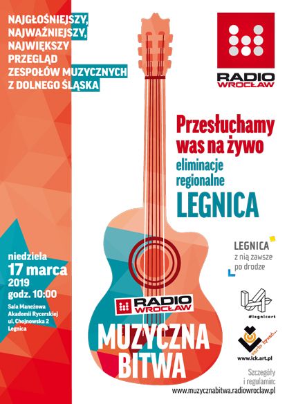 Muzyczna Bitwa Radia Wrocaw w Legnicy - plakat