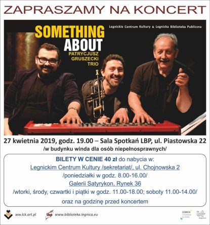 SOMETHING ABOUT - Patrycjusz Gruszewski Trio plakat