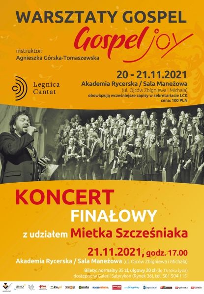 plakat koncertu Gospel Joy