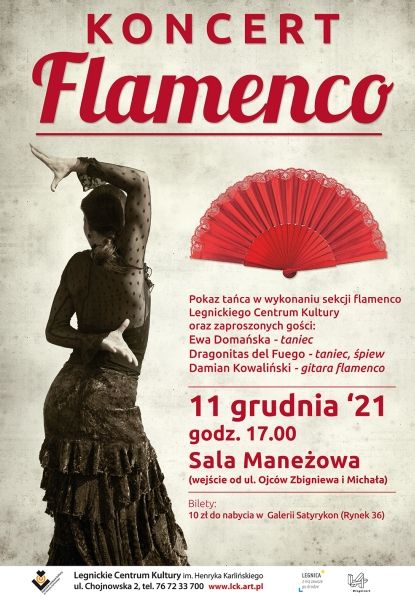 plakat reklamowy koncertu Flamenco