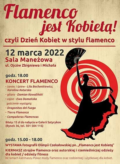 miniatura plakatu koncertu flamenco