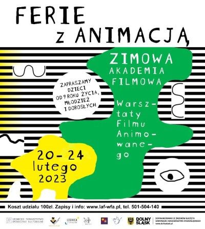 Grafika promujca Ferie z animacj