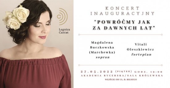 Baner promujcy koncert - zdjcie wokalistki oraz dane wydarzenia