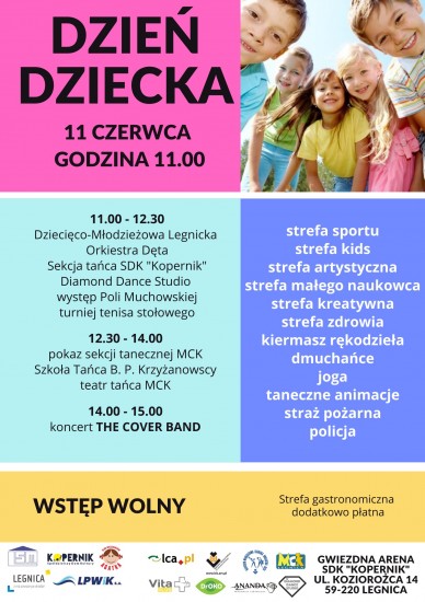 Plakat promujcy Dzie Dziecka w SDK Kopernik