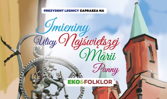 Grafika promujca Imieniny Ulicy Najwitszej Marii Panny