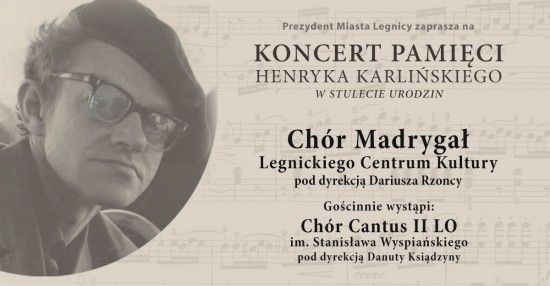 Grafika promujca koncert pamici Henryka Karliskiego