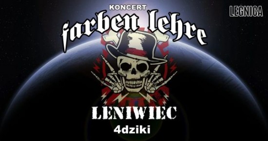 Grafika - czaszka promujca koncert Farben Lehre