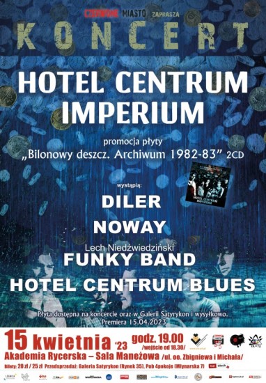 Afisz promujcy premier pyty Hotelu Centrum/Imperium